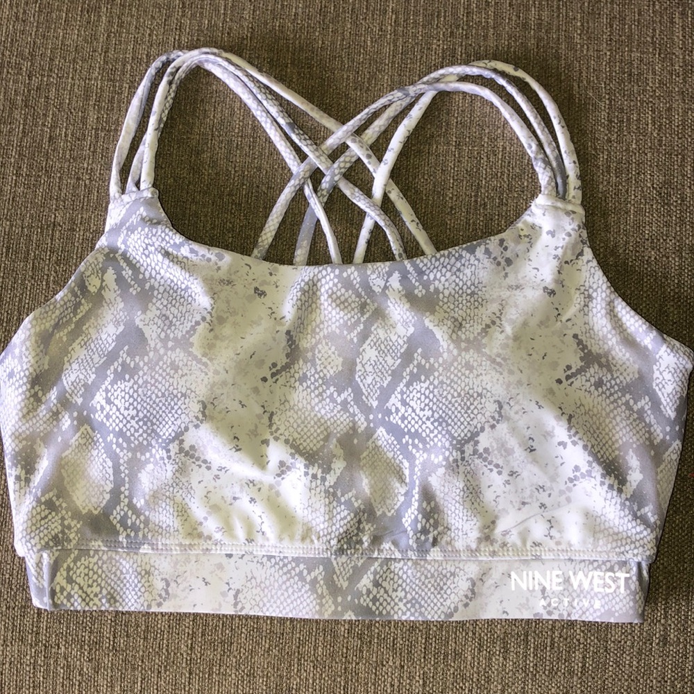 Nine West Snakeskin Sports Bra - Picture 1 of 3